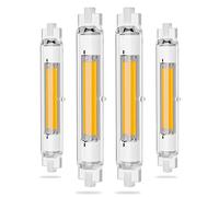 Ampoule LED R7S 118mm 40W Dimmable, Blanc Chaud 3000K, CRI 80+, Équivalent Lampe Halogène J118 400W, Angle de Faisceau 360°, 3000LM Ampoule 118mm R7S COB LED Lampe pour Applique Murale Lampadaire