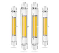 Ampoule LED R7S 118mm 40W Dimmable, Blanc Naturel 4000K, CRI 80+, Équivalent Lampe Halogène J118 400W, Angle de Faisceau 360°, 3000LM Ampoule 118mm R7S COB LED Lampe pour Applique Murale Lampadaire