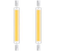 Ampoule LED R7S 189mm 30W Dimmable, Blanc Froid 6000K, CRI 80+, Équivalent Lampe Halogène J189 300W, Angle de Faisceau 360°, 3000LM Ampoule 189mm R7S COB LED Lampe pour Applique Murale Lampadaire