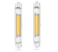 Ampoule LED R7S 78mm 15W Dimmable, Blanc naturel 4500K, 1000LM, Équivalent Lampe Halogène R7S J78 100W, Sans Scintillement, Ampoule R7S 78mm Slim COB LED pour Applique Murale, Lampadaire, lot de 2