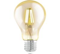 Ampoule LED rétro à filament ampoule vintage E27 ampoule vintage verre clair, 4 watts 320 lumens 2200 Kelvin blanc chaud, DxH 7,5x12,8 cm