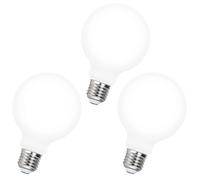 Ampoule LED ronde à intensité variable Lumière blanche froide Eclairage à 360° Convient à la chambre à coucher Cuisine