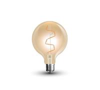 Ampoule LED Shape Filament E27 G95 4W 2200K° Verre Ambre