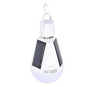 Ampoule LED Solaire AC 85-265V PortativeLampe Imperméable à l'eau d'intérieur / extérieure IP65 pour Camping de Randonnée Tente de Camping Pêche(12W,Blanc Froid)