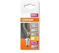 OSRAM Ampoule LED | Culot: E14 | Blanc chaud | 2700 K | 6,50 W | équivalent à 60 W | LED Retrofit CLASSIC P DIM