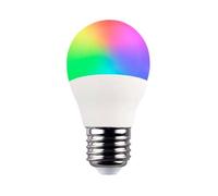 Ampoule LED sphérique Smart WiFi E27 5W Equi.35W 450lm RGBWW Dimmable via Smartphone/APP 25000H 7hSevenOn Premium