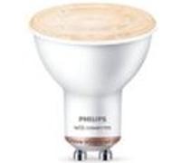 Ampoule LED spot connectée PHILIPS - WIZ - EyeComfort - dimmable - 4,7W - 345 lumens - GU10 - 93209 G