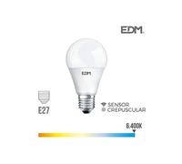 Ampoule LED standard 10 W 800 lm 6 400 K capteur crépusculaire G
