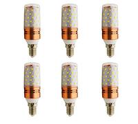 Ampoule LED Standard E14, 8 W/800 lm/lumière blanc chaud 3000 K, 360 ° angle de jet/lampe de table/Lustre 6 pièces