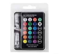 Ampoule LED T10 RGB Télécommande 12V pour intérieur Ampoule LED(transparent)