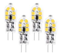 Ampoule LED T3 G4 - Culot bipolaire JC Ampoule halogène Équivalent 20W, 360°, sans scintillement, ampoule à culot à broches Ampoules 12V MR11 G4/GU4/GZ4 Culot bipolaire (Blanc Froid 6000K, 4 Pièces)