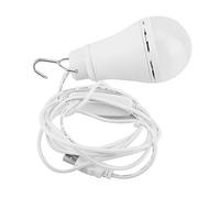 Ampoule LED USB Compacte pour la Lecture à Domicile, le Camping, économie D'énergie, Longue Durée de Vie, Légère, Rechargeable, Ampoule de Secours PS, Blanc Chaud et Naturel, 10 W, 780 Lm,
