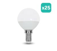 Ampoule LED V-TAC - CREE - Golf - Douille E14 - IP20 - Blanche - 3,7 W - 320 lumens - 6500 K - Lot de 25