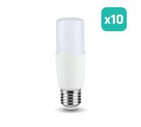 Ampoule LED V-TAC - CREE - T37 - Douille E27 - IP20 - Blanche - 7,5 W - 660 lumens - 3000 K - Lot de 10