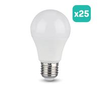 Ampoule LED V-TAC GLS - CREE - Douille E27 - IP20 - Blanche - 8,5 W - 806 lumens - 3000 K - Lot de 25