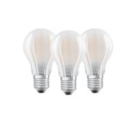 Ampoule LED Verre 7 W culot E27 Blanc chaud, mat - lot de 3