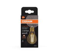 Osram Ampoule LED Vintage Edition 1906 à filament E27 Or ambrée Blanc chaud 2500K 6,5W (55W)
