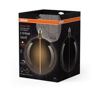 Osram Vintage 1906 Big Globe est une décorative à intensité variabdotée de la technologie magnétique à filament LED. Il offre 4,8 W,1800K,E27, verre fumé, diamètre 200 mm,CRI 80.