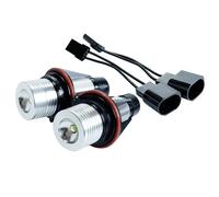 Ampoule Led Voiture,Veilleuse Led Voiture Lot de 2 ampoules LED sans erreur Utilisation adaptée pour phare de voiture BMW E39 E53 E60 E61 E63 X5 530i, feu de position latéral, halo, halo, 5 W(2Pcs Blu