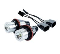 Ampoule Led Voiture，Veilleuse Led Voiture Lot de 2 ampoules LED sans erreur Utilisation adaptée pour phare de voiture BMW E39 E53 E60 E61 E63 X5 530i, feu de position latéral, halo, halo, 5 W(2Pcs Yel