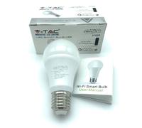 Ampoule LED Wi-Fi 9W E27 Ampoule A60 RGB+W Dimmable V-tac Smart VT-5010