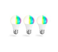 Ampoule Led Wlan, E27, 8,5w, Rgbw, Régl., Amp., Comm. Voc./Appl., 3 P.