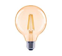 Fil LED, E27, 680lm rempl. amp. glbe 52W, G95, ambre, blc chd