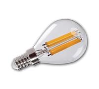 Ampoule LED « XLED G45 », culot E14, puissance 3,8 W, 806 lm, couleur de lumière blanc chaud, angle de faisceau large, boîtier en verre, 45 x 80 mm (Ø x L).