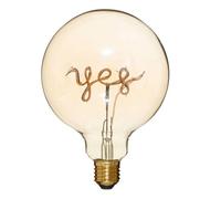Atmosphera Créateur d'intérieur - Ampoule Décorative à Filament "Yes" 17cm Ambre AMBRE G