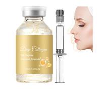 Ampoule Liftante Collagène Profond aux Peptides de Soie, Sérum Visage Hydratant Anti-Rides pour une Peau Lissée, Soin Liftant et Raffermissant Intensif, Texture Légère (1SET)