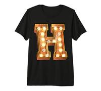 Ampoule Lumineuse pour chapiteau Lettre H T-Shirt Haut de Gamme