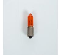 P2R Ampoule orange 12V 21W / BAY9s BAU9s longue plot décalé 120 compatible avec moto