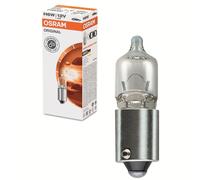 AMPOULE OSRAM 12V-6W NORME H6W CULOT BAX9S TEMOIN HALOGENE ERGOTS DECALES BLANC