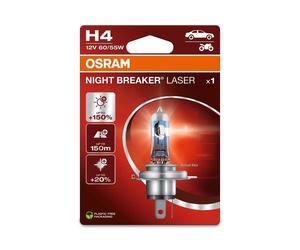Ampoule Osram H4 Night Breaker Laser 12V 60/55W P43t-38 - à l'unité