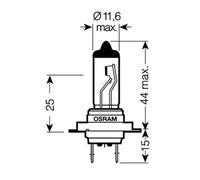 Ampoule Osram Pour Scooter Honda 125 Fes Pantheon 1998 À 2002 Av Neuf
