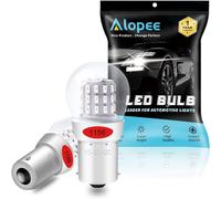 Ampoule P21W LED BA15S Rouge Haute Luminosité - 39 SMD 3014 Sans Polarité (9V-30V) pour 1156 R10W 7506 1141 1073 Feux de Stop - Lot de 2 Pièces