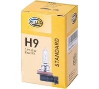 HELLA 8Gh 008 357-001 Ampoule - H9 - Standard - 12V - 65W - Type De Culot: Pgj19-5 - Boîte - Quantité: 1