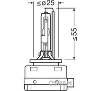 Ampoule Pk32d-3 D1R (lampe à décharge) 66150 OSRAM pour BMW MAN CADILLAC