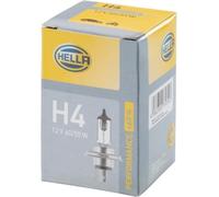 HELLA 8GJ 223 498-221 Halogène Ampoule - H4 - Performance + 60% - 12V - 60/65W - Type de culot de l’ampoule: P43t-38 - Boîte - Quantité: 1