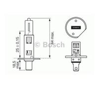 Ampoule, Projecteur Antibrouillard Bosch