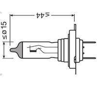 Ampoule, projecteur principal OSRAM 64210ALL pour MG ZT 2 2002-2005