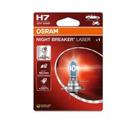 Osram NIGHT BREAKER LASER H7, +150% more brightness, halogen headlight lamp, 64210NL-1BL, 12V, blister (1 lamp)