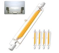 Ampoule R7S LED 78mm Dimmable, 10W R7S LED 78mm Haute Lumière COB Remplacer Lampe Halogène 100W, Blanc Froid 6000K, 1000LM, Éclairage à 360 Degrés, Sans Scintillement, lot de 4