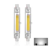 Ampoule R7S LED 78mm, LED R7S 78mm Dimmable 10W, Linéaire Remplacer Lampe Halogène J78 100W, 1000LM, Blanc Froid 6000K, 78mm R7S OCB LED Tubes, Éclairage à 360 Degrés, Sans Scintillement, lot de 2