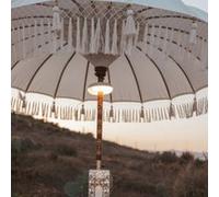 NewGarden - Lime Lampe Universelle Portable Parasol ou Parasol, diamètre réglable sans Fil avec Batterie Rechargeable, lumière LED Chaude ou RVB avec télécommande et résistante à l'extérieur.