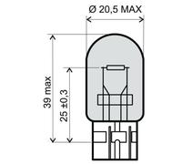 Ampoule Rms Moto Pour Auto Moto Scooter 12v 21w T20 Orange Neuf
