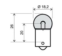 Ampoule Rms Pour Auto 12v 10w Ba15s Neuf