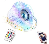 Ampoule RVB, Ampoule de Musique LED Changeant de Couleur Haut-parleur intégré 24 Touches Télécommande Ampoule LED Ampoules à intensité Variable, Lumière de Scène de Fête de Danse
