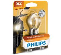 AMPOULE S2 12V 35/35W Philips Vision Moto Single 30% de lumière