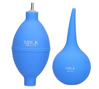 Ampoule souffleur d'air en caoutchouc Mini précipitateur à presser outils manuels 2 pièces ensemble pour nettoyer l'objectif de l'appareil photo clavier ordinateur portable